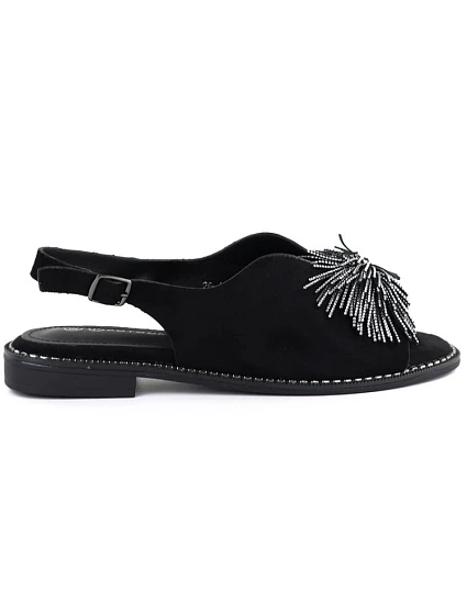 Dámské sandály s flitry černé model 22072412 - Potocki