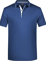 Daiber JN 728 Pánské piqué polo s kontrastní légou 02.0728 navy/white