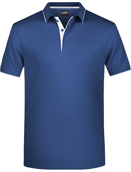 Daiber JN 728 Pánské piqué polo s kontrastní légou 02.0728 navy/white Daiber JN 728 Pánské piqué polo s kontrastní légou 02.0728 navy/white