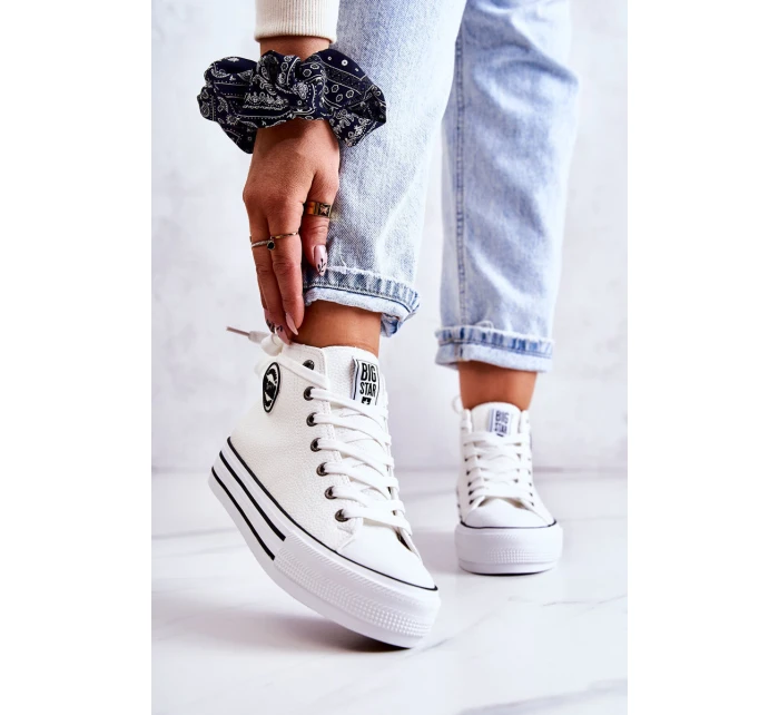 Dámské Tenisky Big Star Bily GG274013 Dámské Tenisky Big Star Bily GG274013