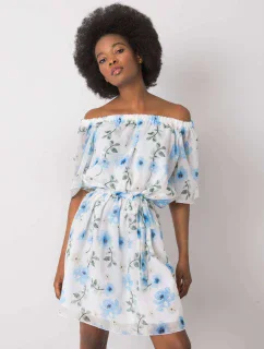 Šaty LK SK model 15347347 bílá a modrá - FPrice