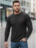 Pánský tmavě šedý svetr Dstreet WX1990