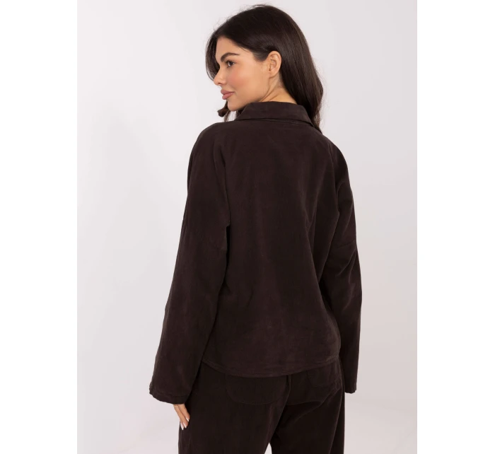 Koszula IT KS model 21749804 ciemny brązowy - FPrice Koszula IT KS model 21749804 ciemny brązowy - FPrice