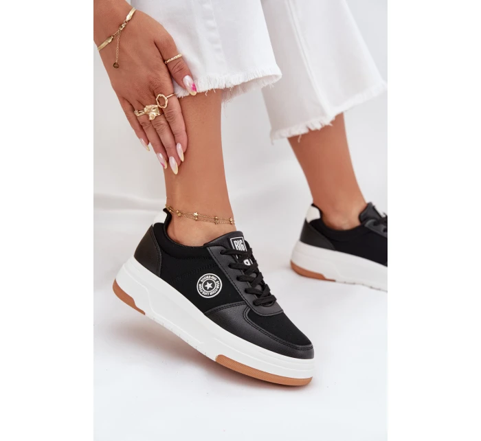 Dámské tenisky na platformě Big Star HI-POLY SYSTEM – černé Dámské tenisky na platformě Big Star HI-POLY SYSTEM – černé