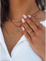 SIESTA červený náhrdelník FashionStreet IY0069