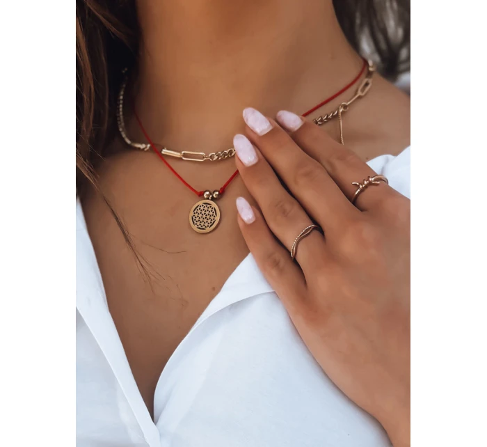 SIESTA červený náhrdelník FashionStreet IY0069
