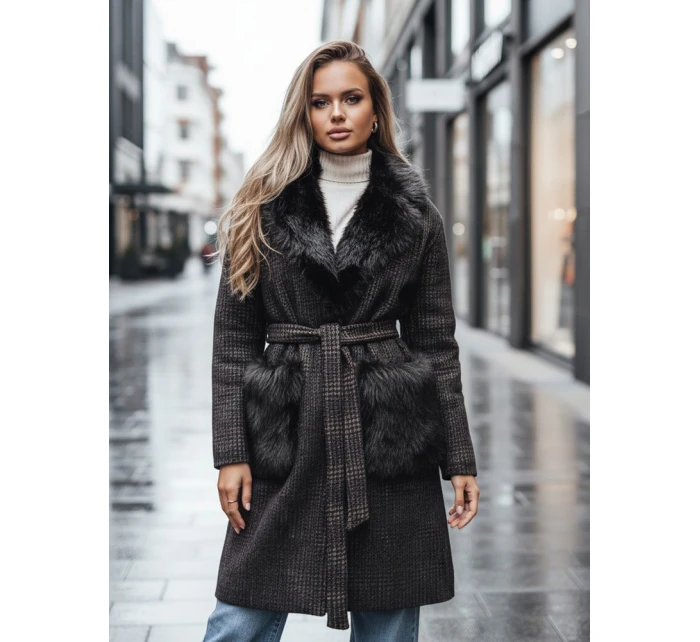 Dámský kožich hnědý FashionStreet TY5229z