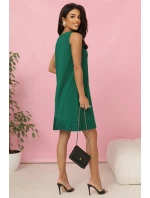 elegantní trapézové šaty s asymetrickým řasením model 21218048 - numoco