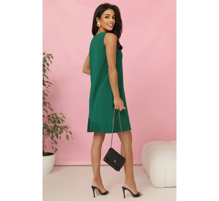 elegantní trapézové šaty s asymetrickým řasením model 21218048 - numoco