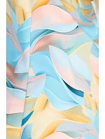 VICTORIA Trapézové letní šaty v barevných  modré model 22126911 - numoco