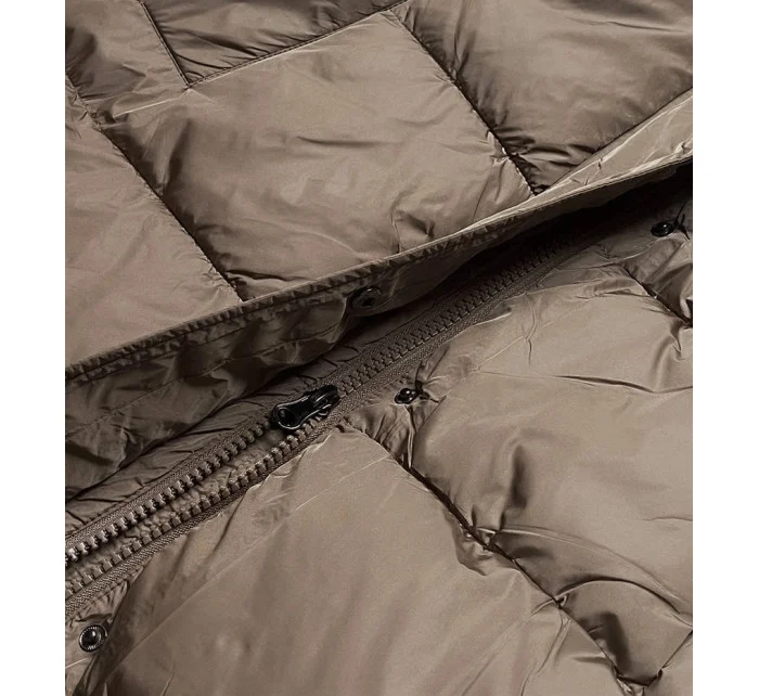 KURTKA ZIMOWA DAMSKA Z KAPTUREM BEŻOWA model 21245472 - Ann Gissy