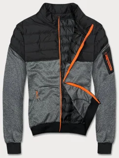 pánská bunda s zipy model 18416076 - J.STYLE