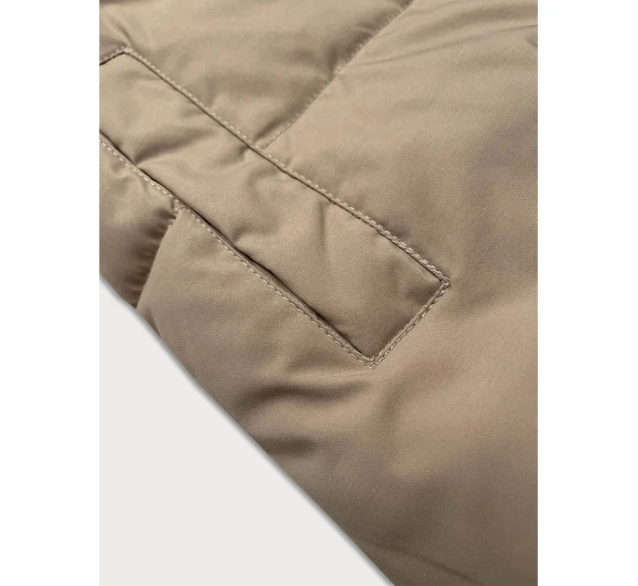 Béžová oboustranná dámská vesta typu model 20709108 - J.STYLE Béžová oboustranná dámská vesta typu model 20709108 - J.STYLE