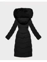 Damska kurtka zimowa z panelem czarna model 21721906 - S'WEST