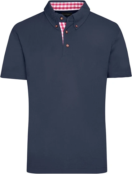 Daiber JN 716 Pánské piqué polo v tradičním krojovém stylu 02.0716 navy/red white Daiber JN 716 Pánské piqué polo v tradičním krojovém stylu 02.0716 navy/red white