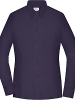 Daiber JN 1371 Popelínová halenka slim fit s dlouhým rukávem 02.1371 deep purple