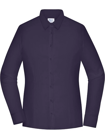 Daiber JN 1371 Popelínová halenka slim fit s dlouhým rukávem 02.1371 deep purple Daiber JN 1371 Popelínová halenka slim fit s dlouhým rukávem 02.1371 deep purple