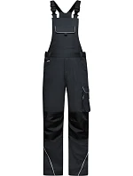Daiber JN 879 (42-60) Pracovní kalhoty s laclem - Solid 02.879M carbon