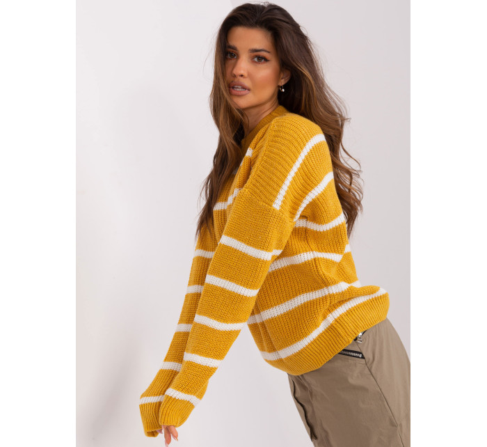 Sweter BA SW 8025.38P ciemny żółty