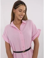 Sukienka MI SK model 21121803 jasny różowy - FPrice Sukienka MI SK model 21121803 jasny różowy - FPrice