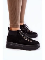 Boty Cross Jeans KK2R4074C Černé Boty Cross Jeans KK2R4074C Černé