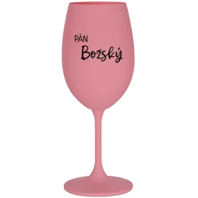 PÁN BOŽSKÝ - ružový pohár na víno 350 ml PÁN BOŽSKÝ - ružový pohár na víno 350 ml