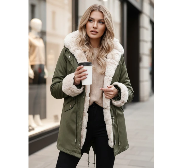 Dámská zimní bunda ARCTIC green FashionStreet TY4782z Dámská zimní bunda ARCTIC green FashionStreet TY4782z