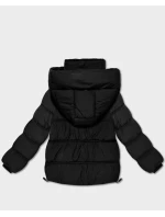 kurtka z kapturem czarna model 21765112 - HAPPY HOUSE kurtka z kapturem czarna model 21765112 - HAPPY HOUSE