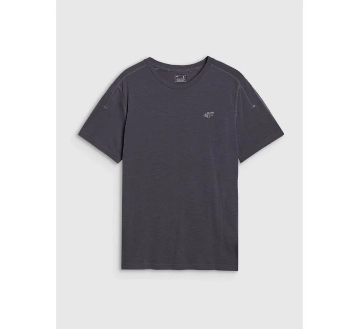 Pánské trekingové tričko z Merino vlny 4F 4FWSS25TFTSM1268-22S pánské Pánské trekingové tričko z Merino vlny 4F 4FWSS25TFTSM1268-22S pánské