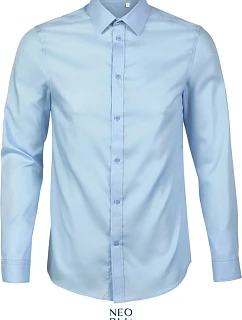 NEOBLU Blaise Men Mikro keprová košile s dlouhým rukávem 24.3182 soft blue