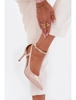 Lakované lodičky z eko kůže béžové model 21788354 - Boto Lakované lodičky z eko kůže béžové model 21788354 - Boto