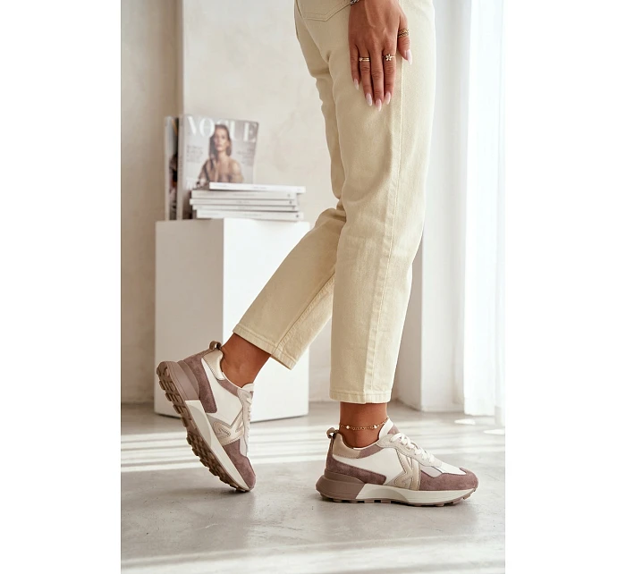 Dámské semišové tenisky Kobbo 66954 béžové Dámské semišové tenisky Kobbo 66954 béžové