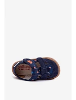 Dětské barefoot pantofle s a tmavě modré model 22101027 - Milami Dětské barefoot pantofle s a tmavě modré model 22101027 - Milami