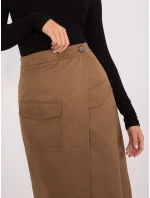 Spódnica EM SD model 19648702 brązowy - FPrice