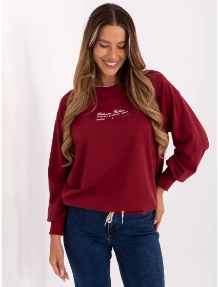 Bluza RV BL model 21320029 bordowy - FPrice Bluza RV BL model 21320029 bordowy - FPrice