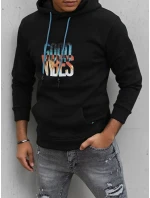 Pánská zateplená mikina s kapucí černá Dstreet model 21966142 - FashionStreet