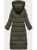 DŁUGA KURTKA PUCHOWA DAMSKA KHAKI model 21245119 - Ann Gissy