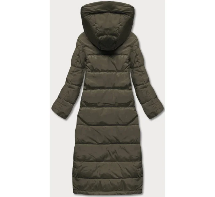 DŁUGA KURTKA PUCHOWA DAMSKA KHAKI model 21245119 - Ann Gissy