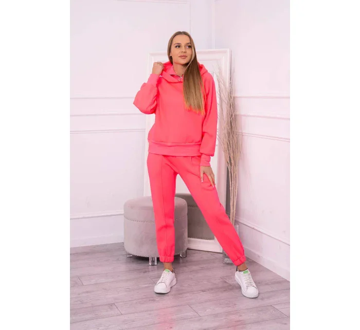 Zateplený rolák a mikina s kapucí růžová neonová Zateplený rolák a mikina s kapucí růžová neonová