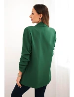 Sako s klopami elegantní zelené