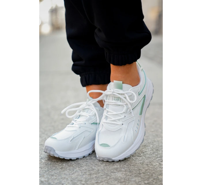 Dámské Sportovní Boty Big Star NN274A095 HI-POLY SYSTEM Bílá-Zelená Dámské Sportovní Boty Big Star NN274A095 HI-POLY SYSTEM Bílá-Zelená