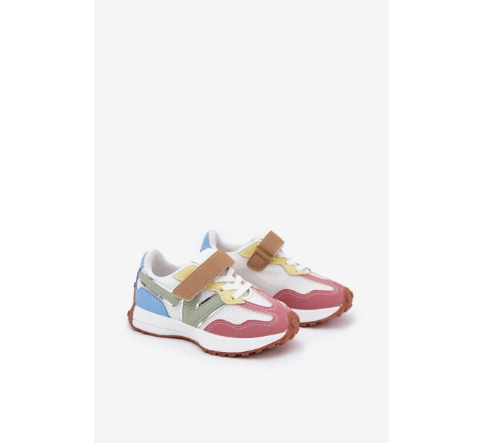 Dětské sneakersy na suchý zip multikolor Tezzu Dětské sneakersy na suchý zip multikolor Tezzu