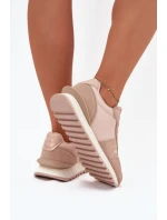 Dámské Kožené Tenisky Big Star OO274521 HI-POLY SYSTEM Nude Dámské Kožené Tenisky Big Star OO274521 HI-POLY SYSTEM Nude