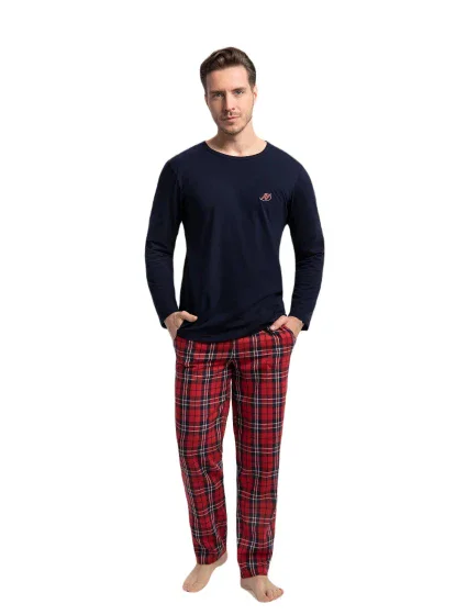 Pánské pyžamo model 19358954 tm. modré - Luna