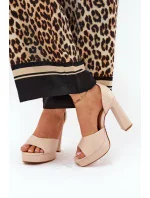 Sandály na podpatku model 209909 Step in style Sandály na podpatku model 209909 Step in style