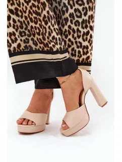 Sandály na podpatku model 209909 Step in style