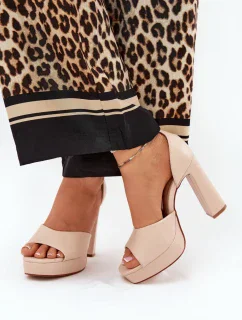 Sandály na podpatku  model 209909 Step in style