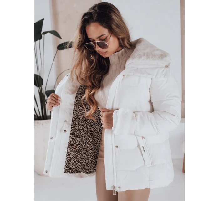 Dámská prošívaná bunda WINTERGIRL bílá FashionStreet TY4934