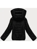 Černá dámská prošívaná bunda s kapucí model 18044793 - S'WEST