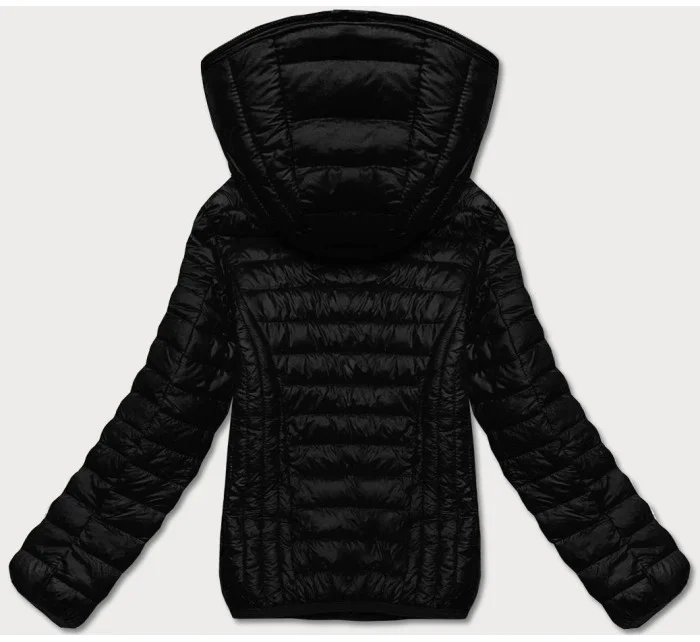 Černá dámská prošívaná bunda s kapucí model 18044793 - S'WEST